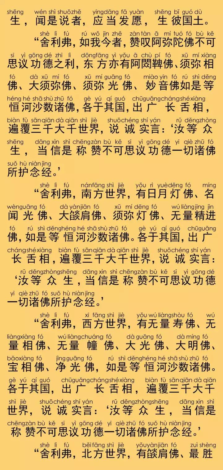 佛說阿彌陀經全文注音圖片五